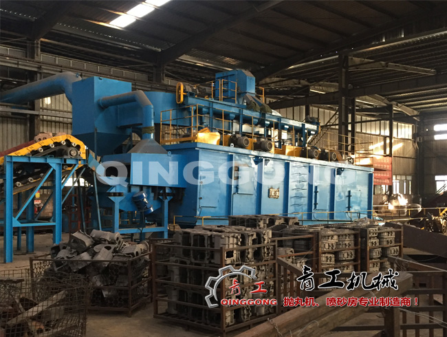 一连摆床抛丸机